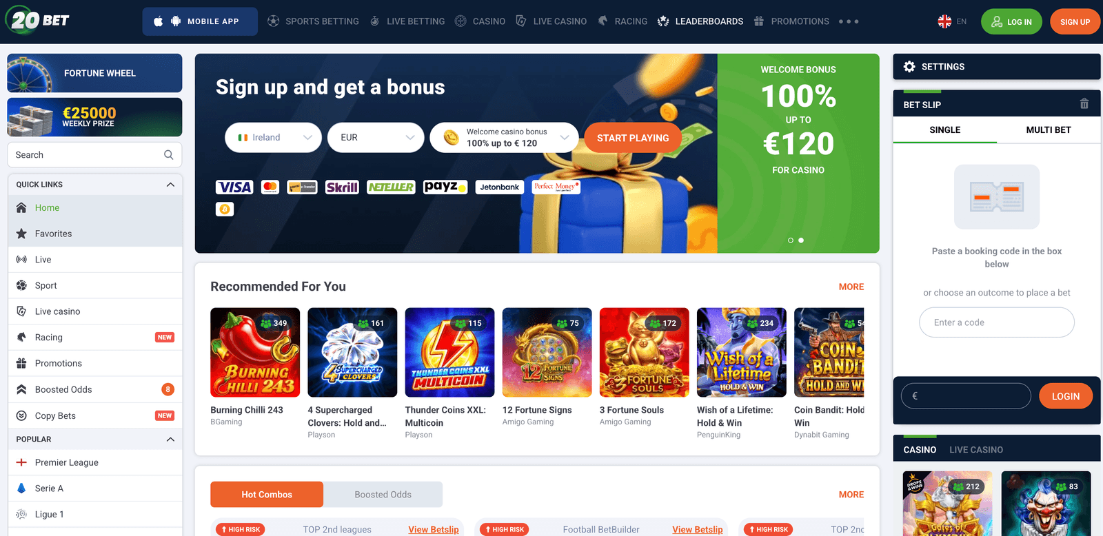 20bet Casino casino online