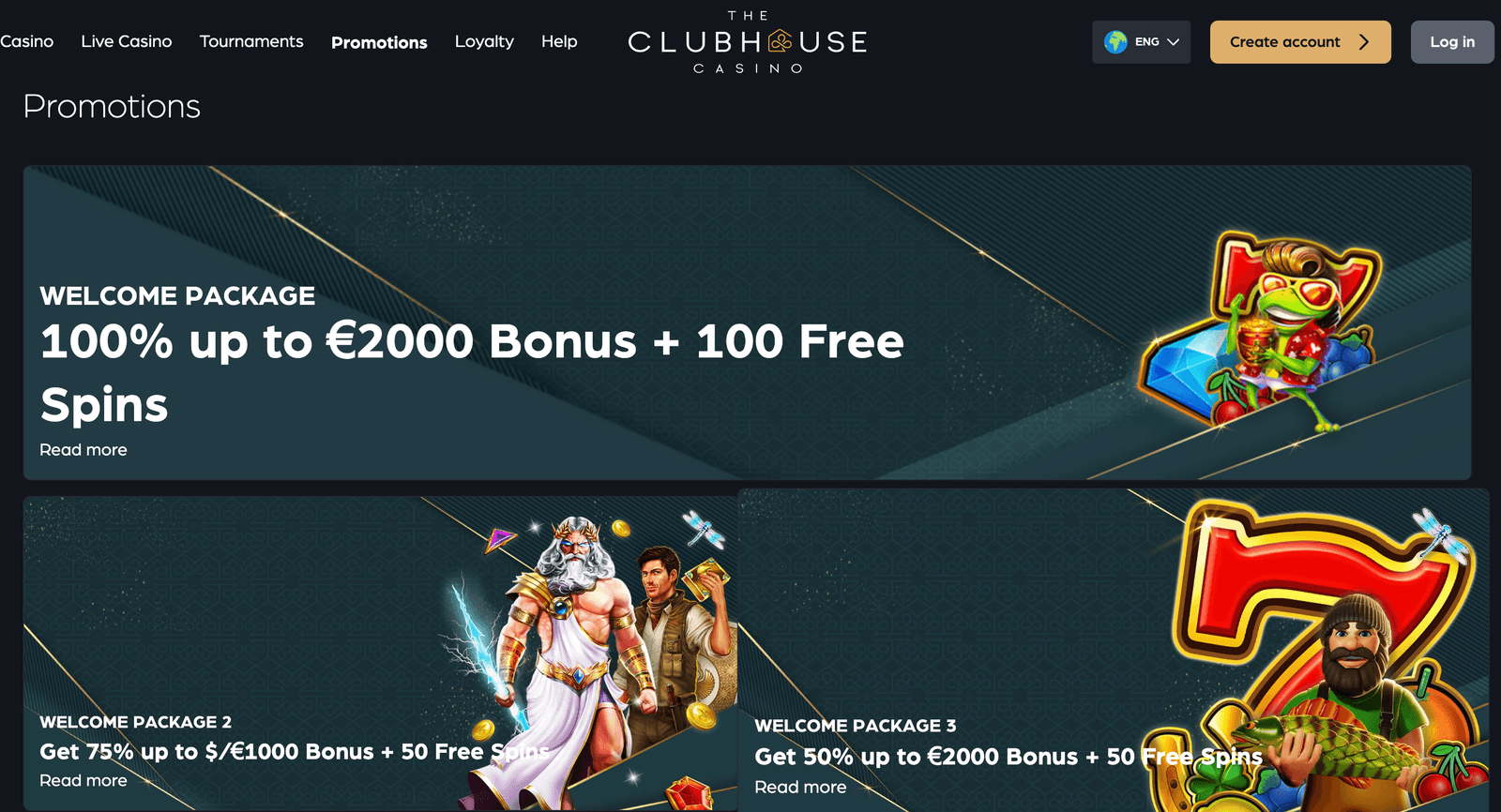 Club House bonuses