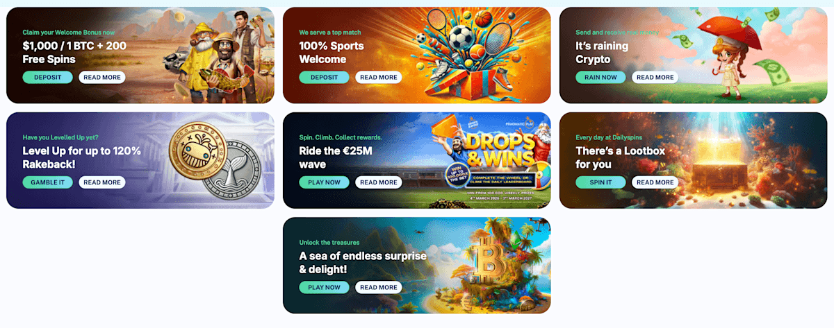 Dailyspins Casino bonuses