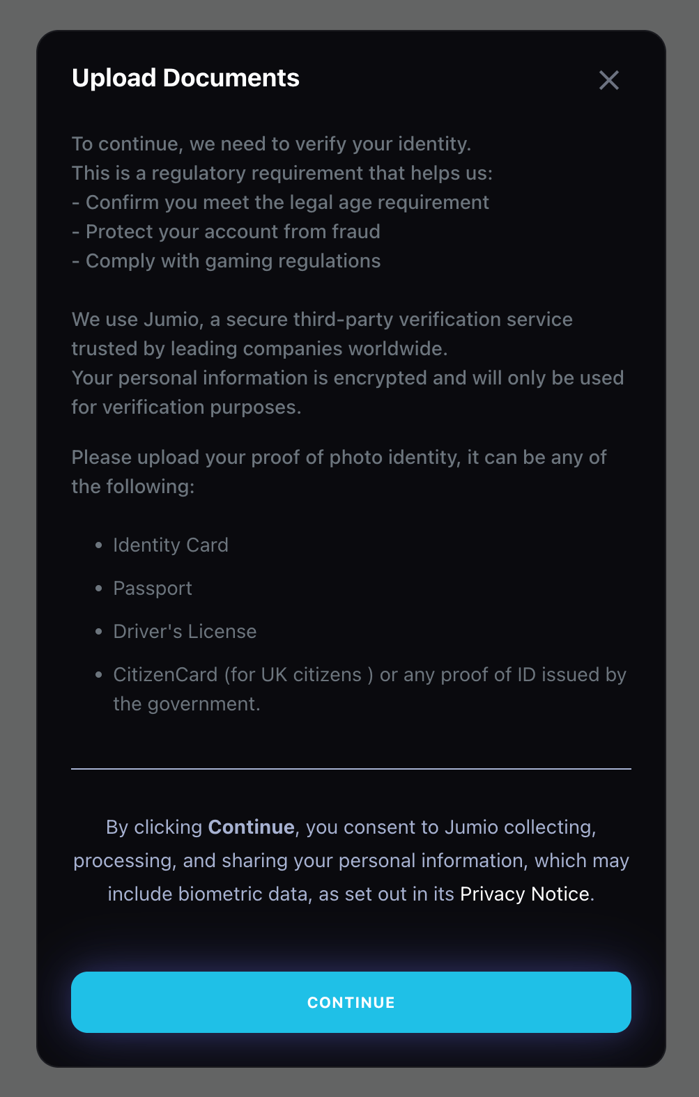 Fruity King activate account to speed up withdrawal process