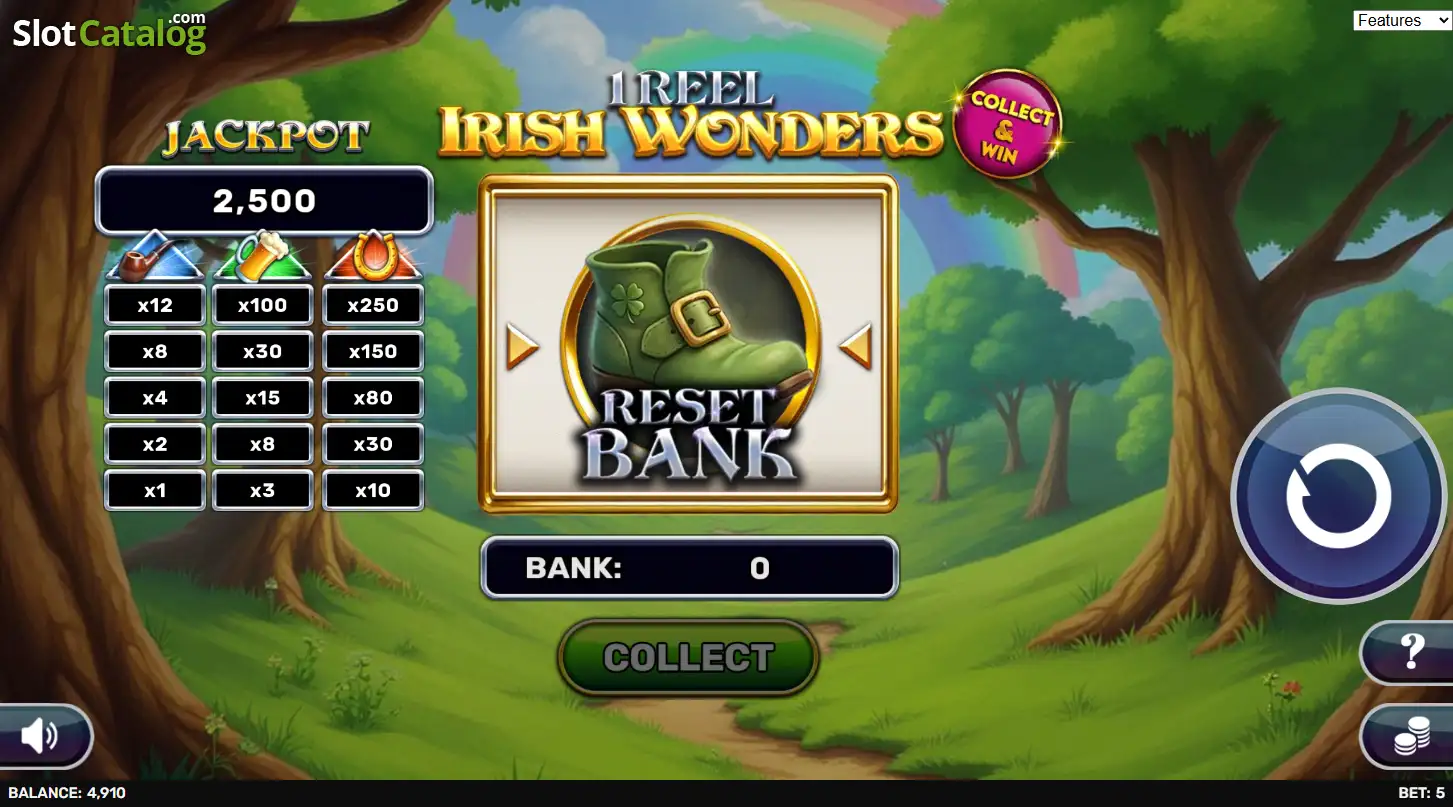 Granawin Casino 1 reel irish wonders granawinwebp
