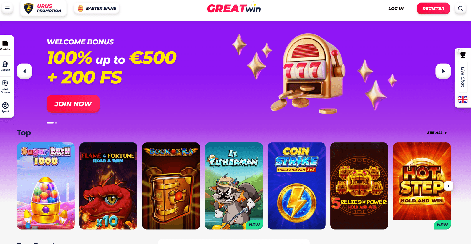 GreatWin Casino casino online