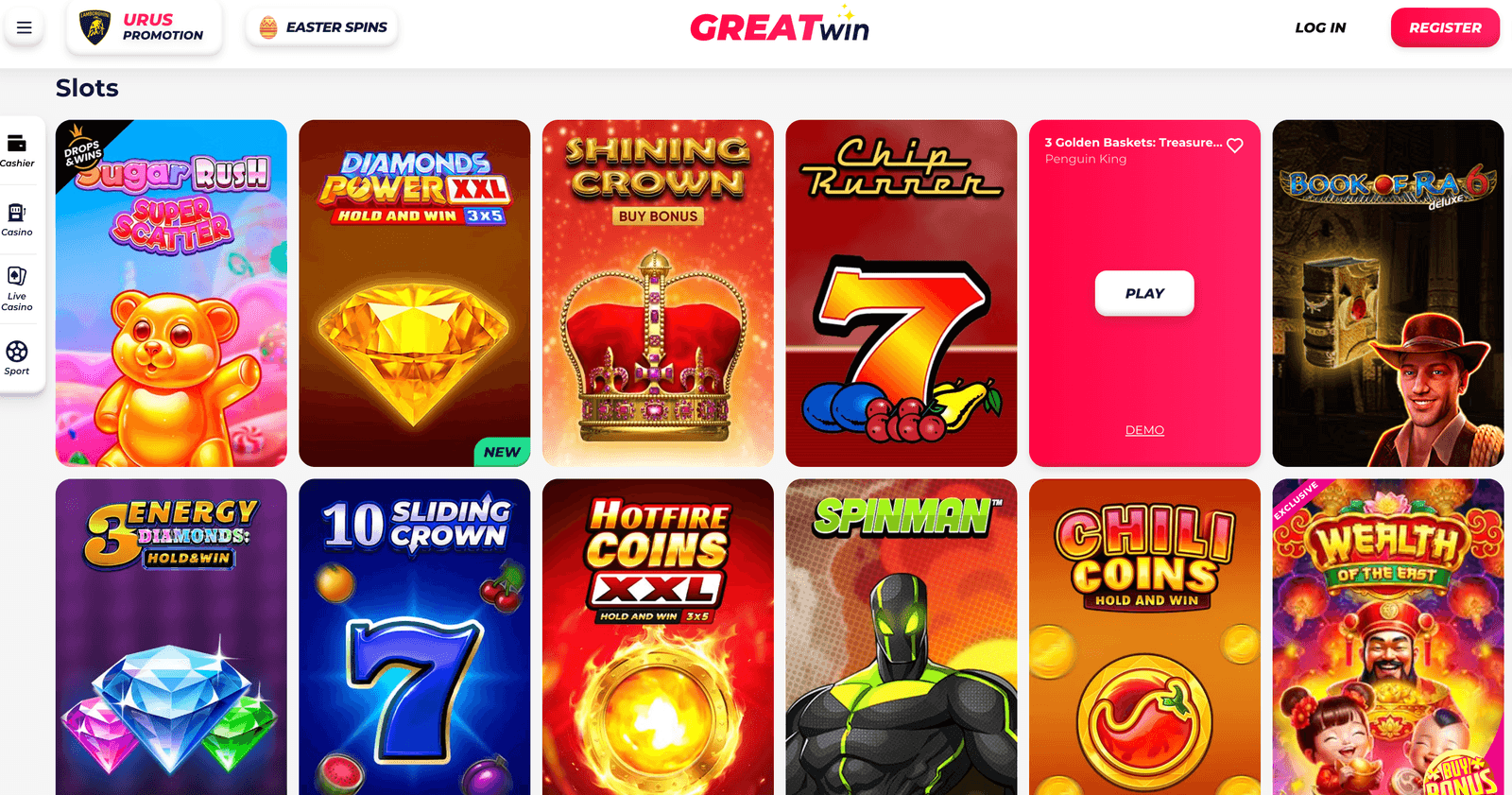 GreatWin Casino casino slots