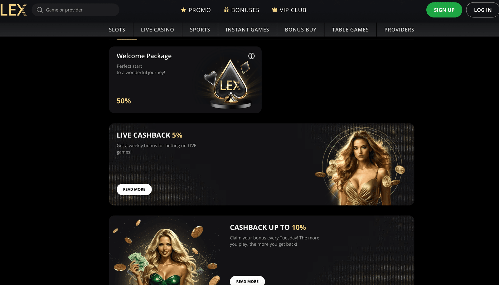 Lex casino online bonuses
