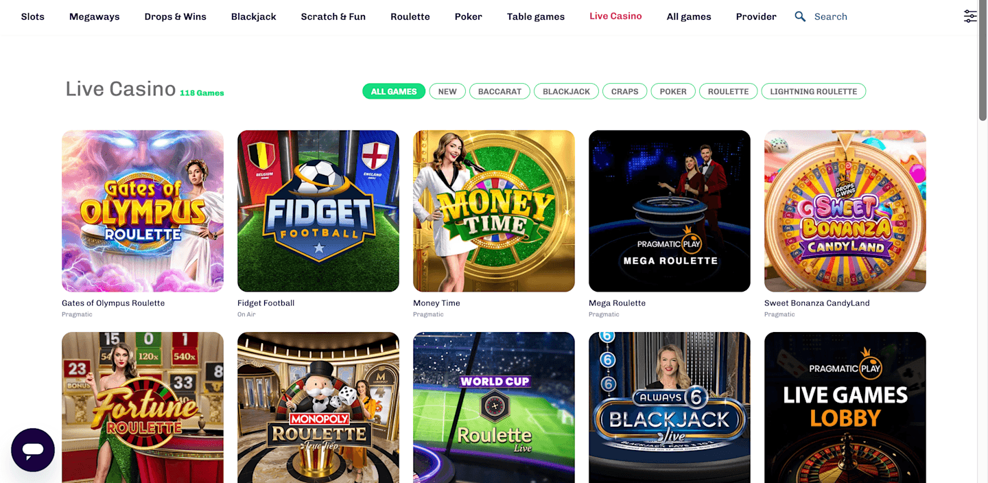 Lumi Casino live casino