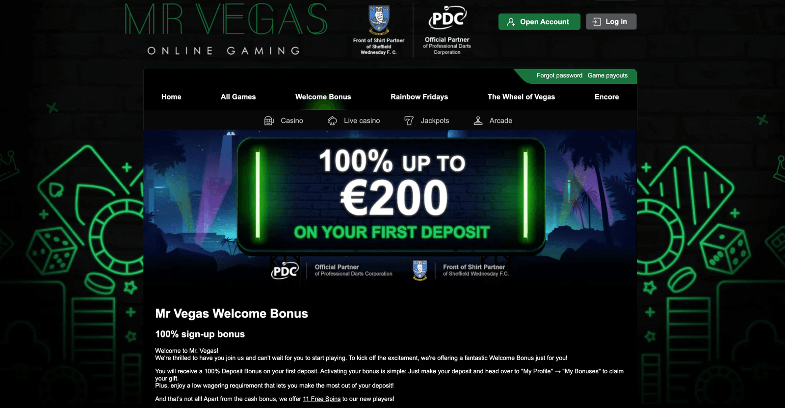 Mr Vegas Casino casino bonuses
