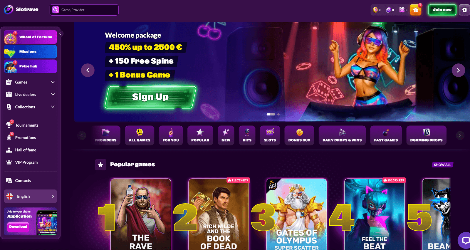 Slotrave Casino casino online