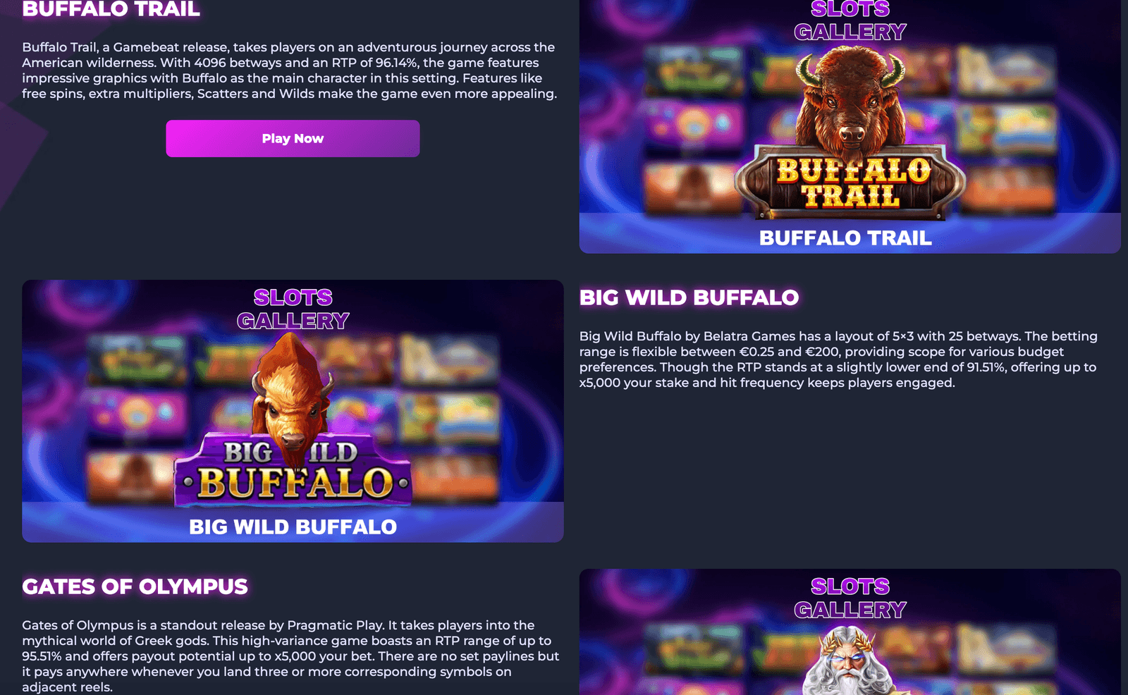 Slots Gallery screenshot