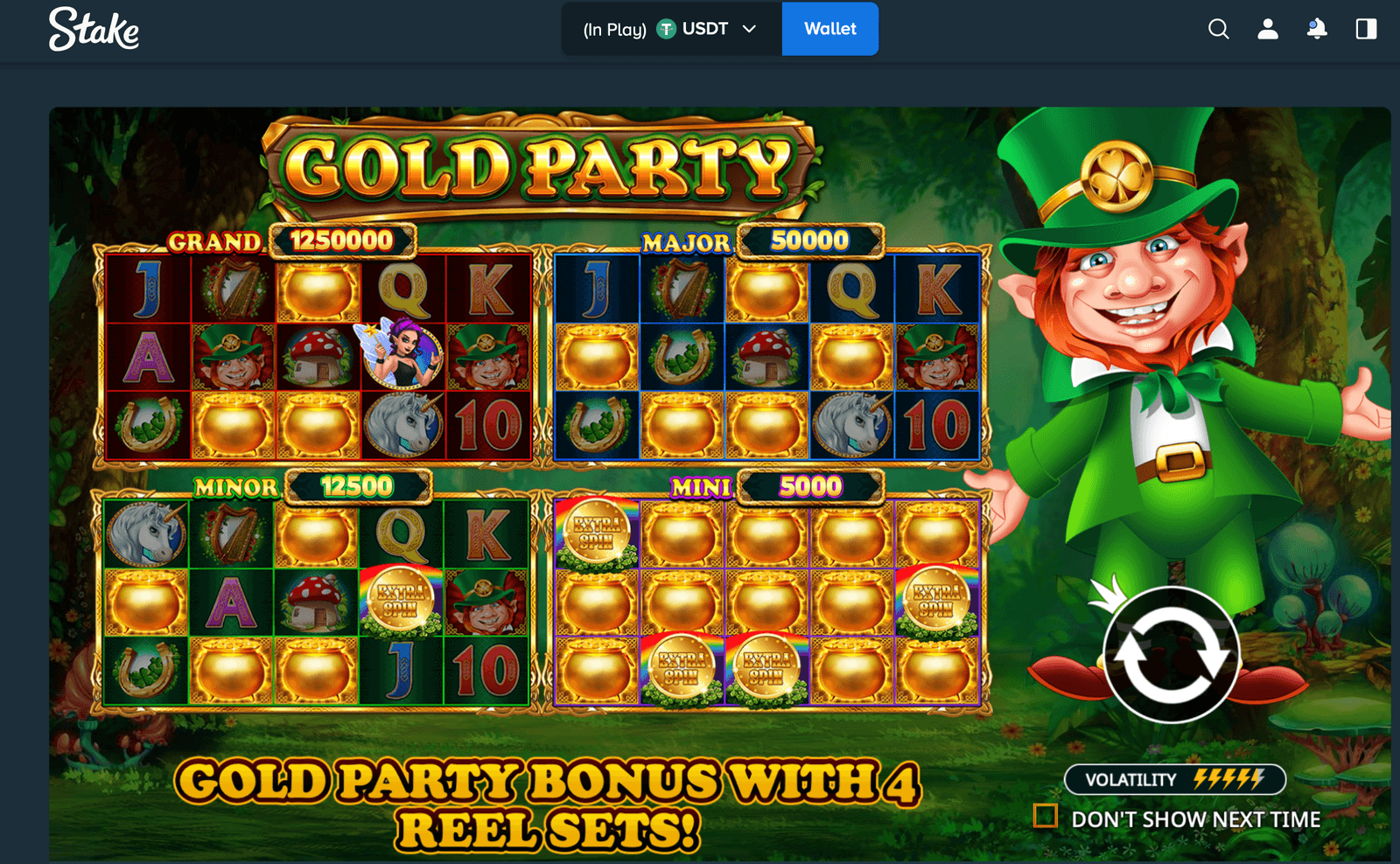 Stake satke casino gold party