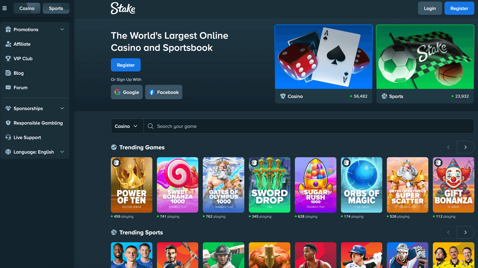 Stake casino online