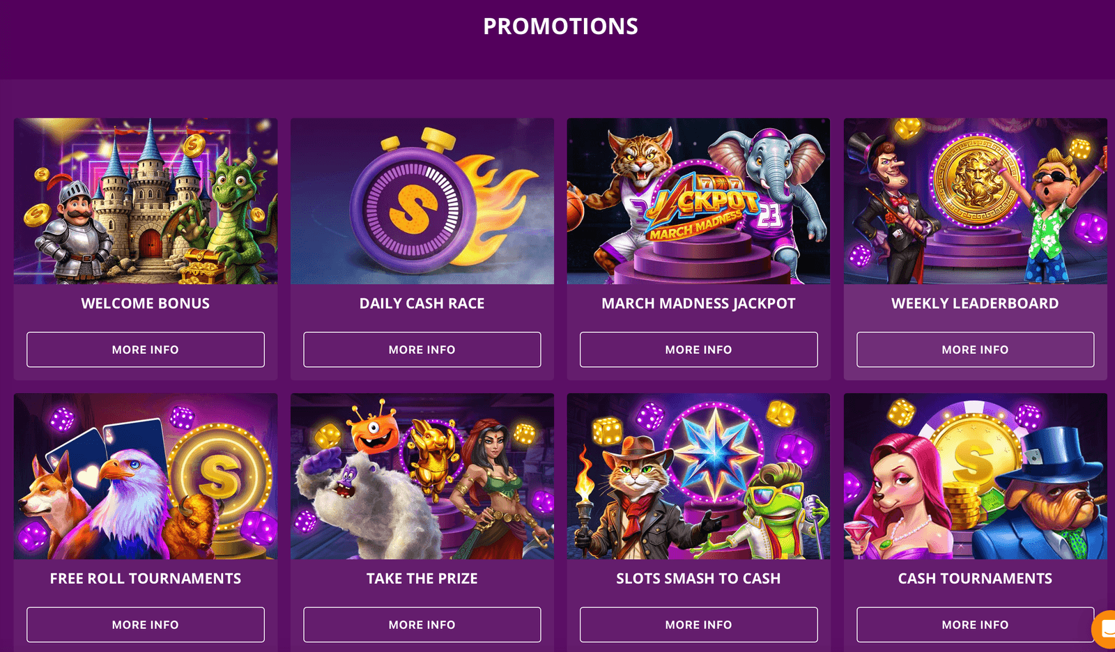 Super Slots Casino casino bonuses