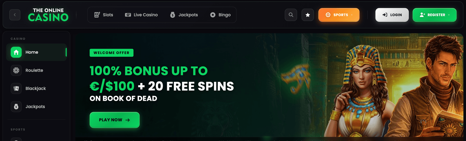 TheOnlineCasino bonus