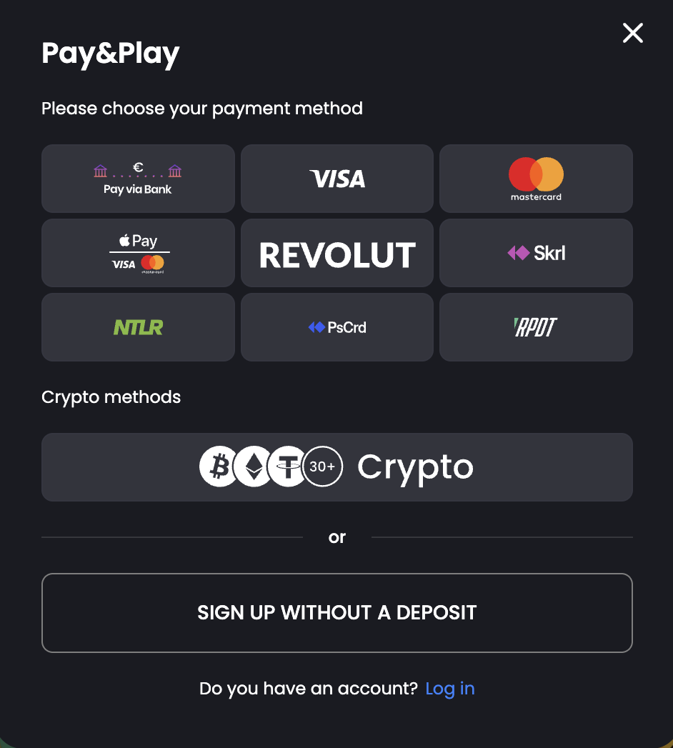 Tip-top bet pay n play