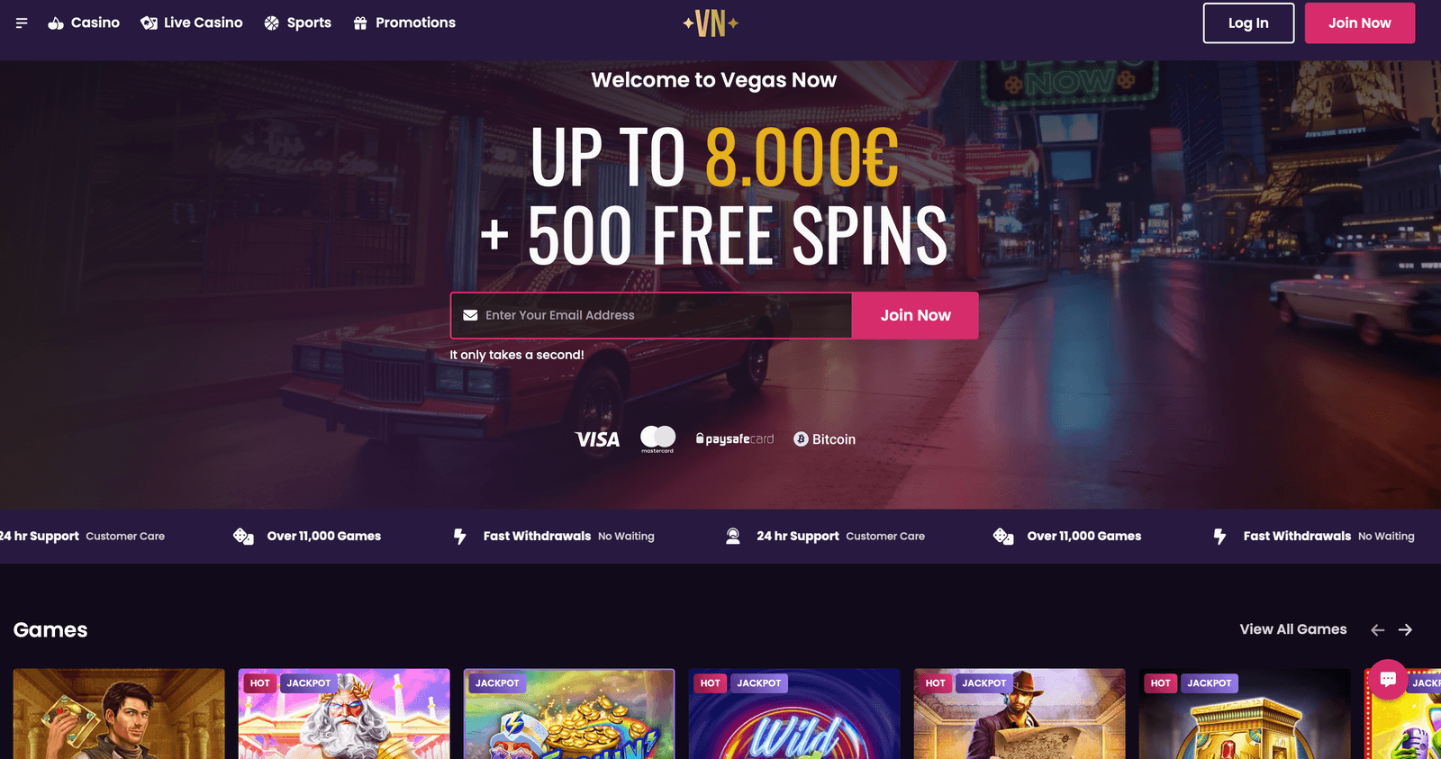 Vegasnow Casino casino online