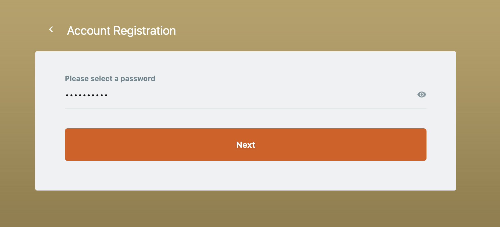 Villento Casino signup password