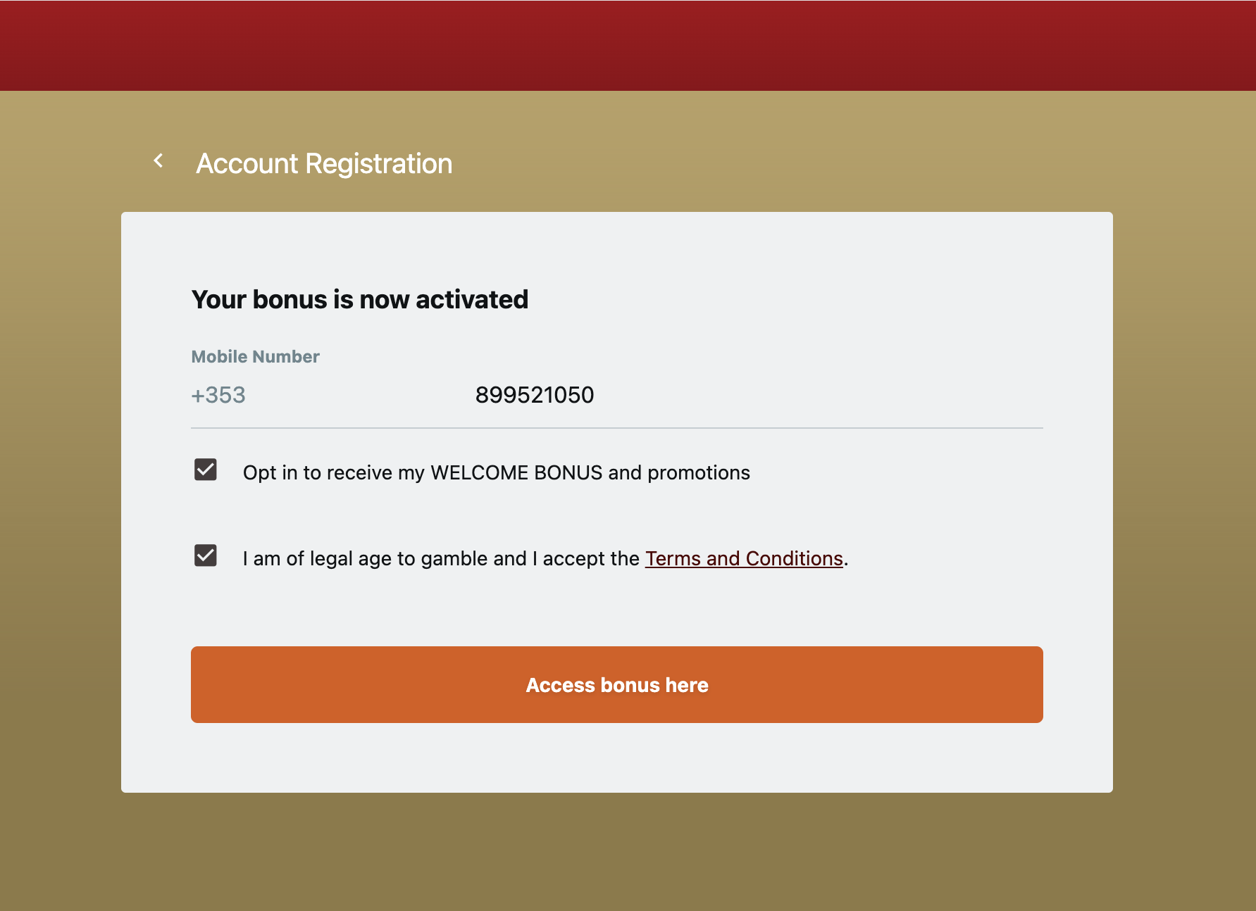 Villento Casino signup phone number