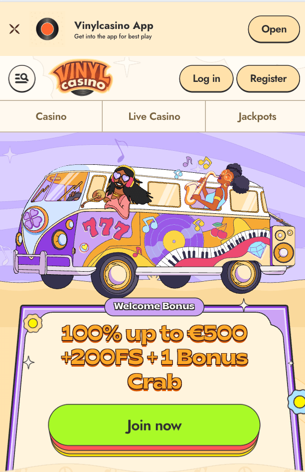 Vinyl Casino vynil casino mobile version