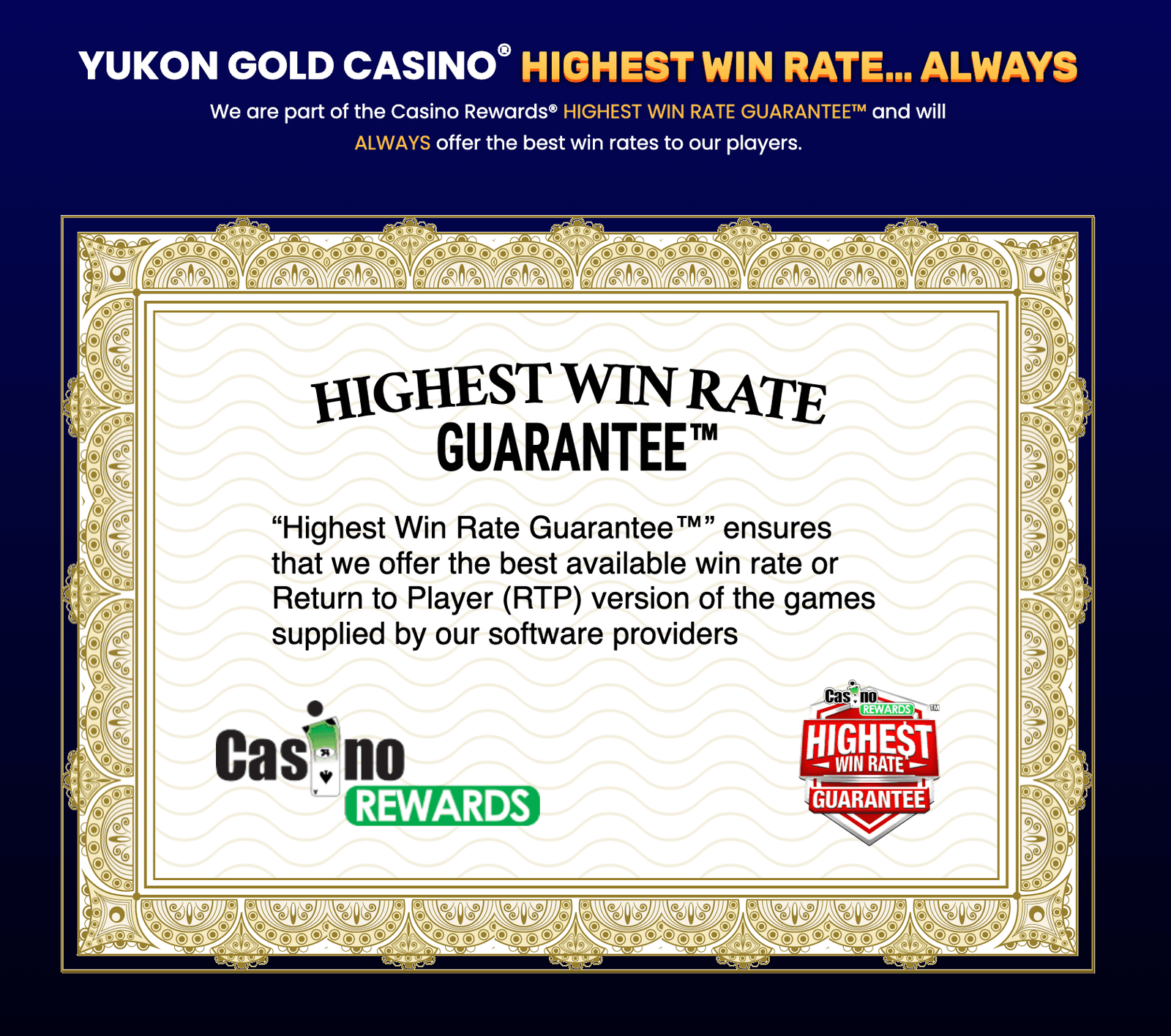 Yukon Gold Casino casino highest win