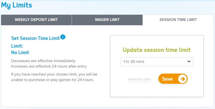 Responsible gambling free spins Ireland