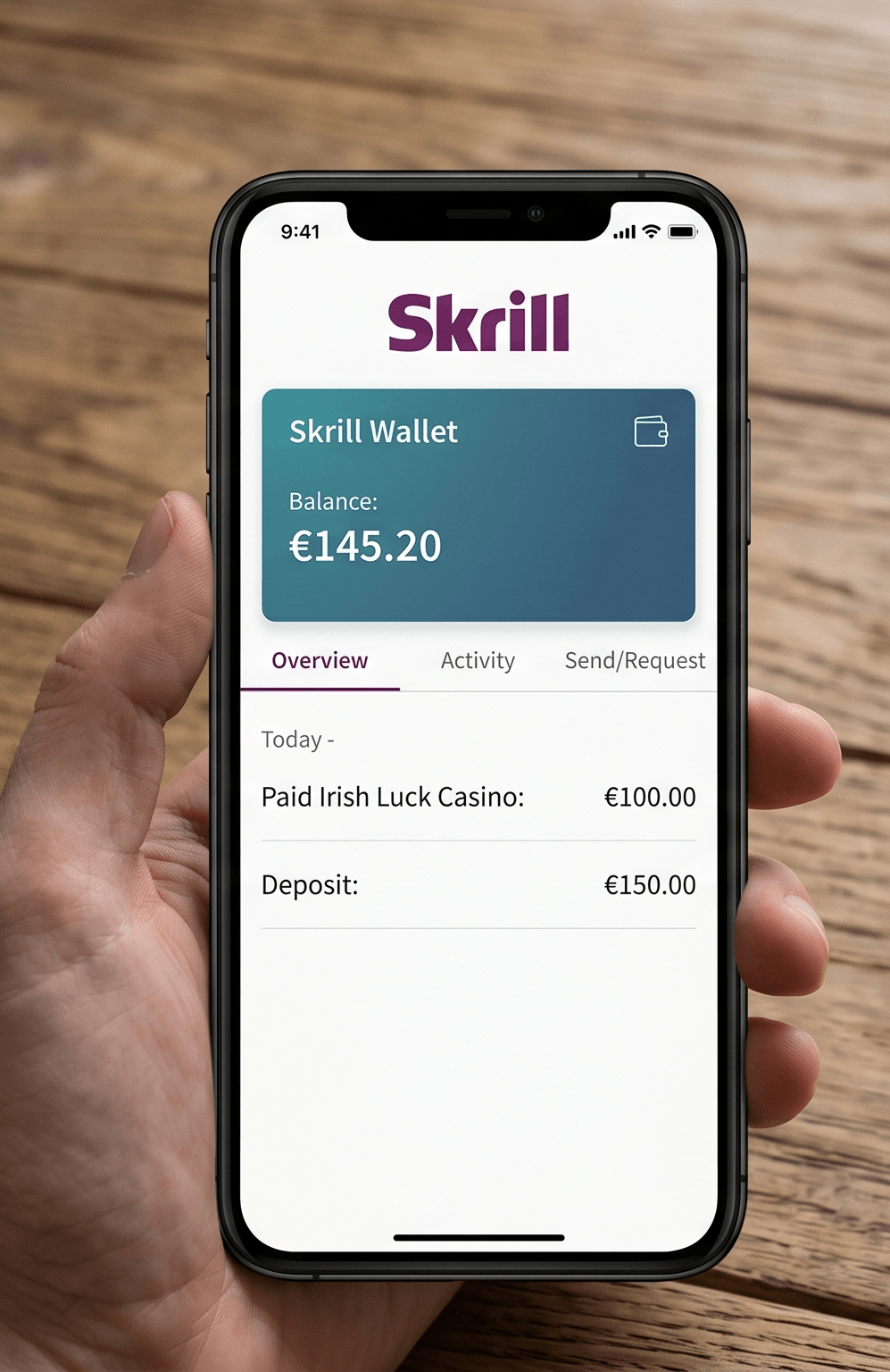 Skrill wallet cashout on mobile for Irish casino play